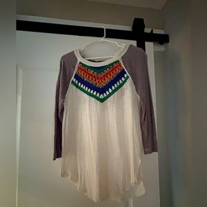 Raglan knit top